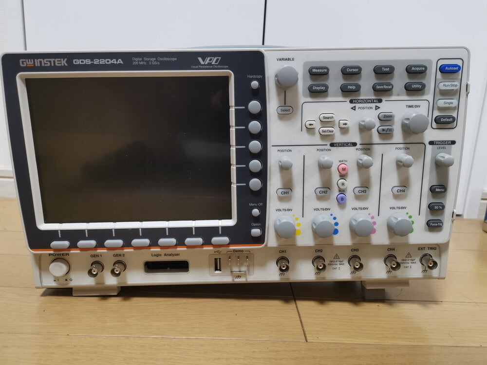 GWINSTEK GDS-2204A Digital Storage Oscilloscope 200MHz 4CH 2GS/s [g1188570278]