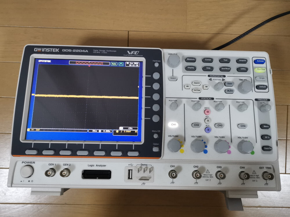 GWINSTEK GDS-2204A Digital Storage Oscilloscope 200MHz 4CH 2GS/s [g1188570278]