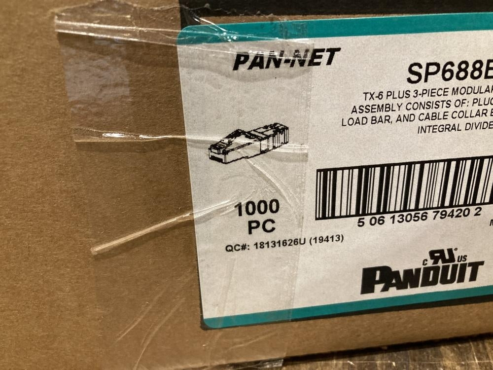 PANDUIT SP688E-C Cat6 Modular Plug 1000PC Box Set [d1216298249]