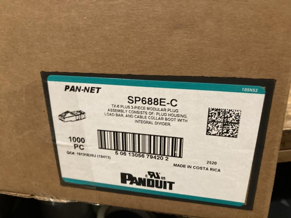 Panduit SP688E-C Modular Plug 100pc Box Set [t1217127337]