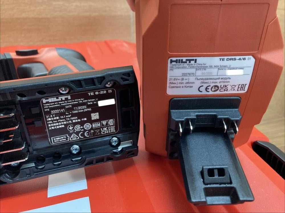 HILTI TE6-22 Rotary Hammer Drill with Dust Collection System [d1219585244]