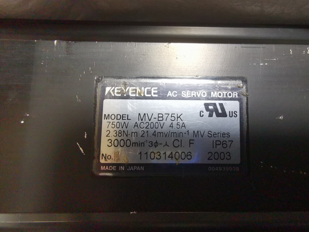 Keyence MV-B75K AC Servo Motor 750W [f1241575031]