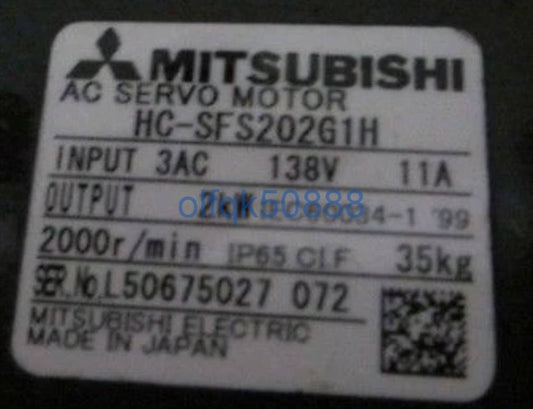 Mitsubishi HC-SFS202G1H Servo Motor [t1100620692]