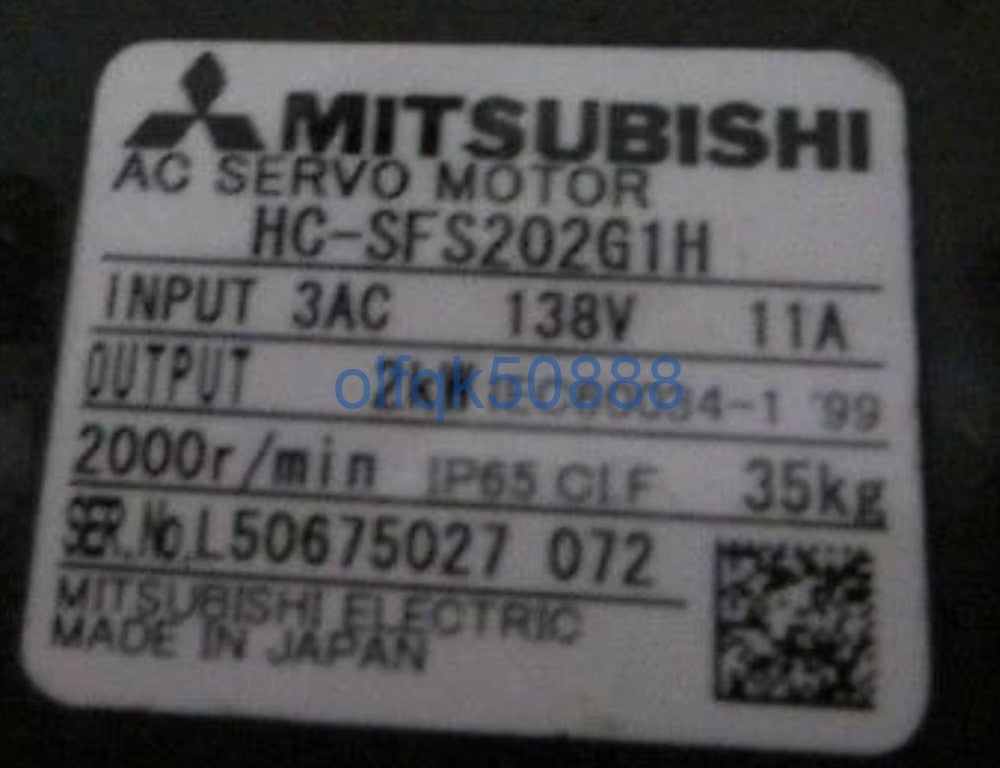 Mitsubishi HC-SFS202G1H Servo Motor [t1100620692]