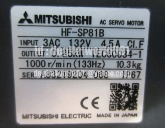 MITSUBISHI HF-SP81B Servo Motor [m1096949504]