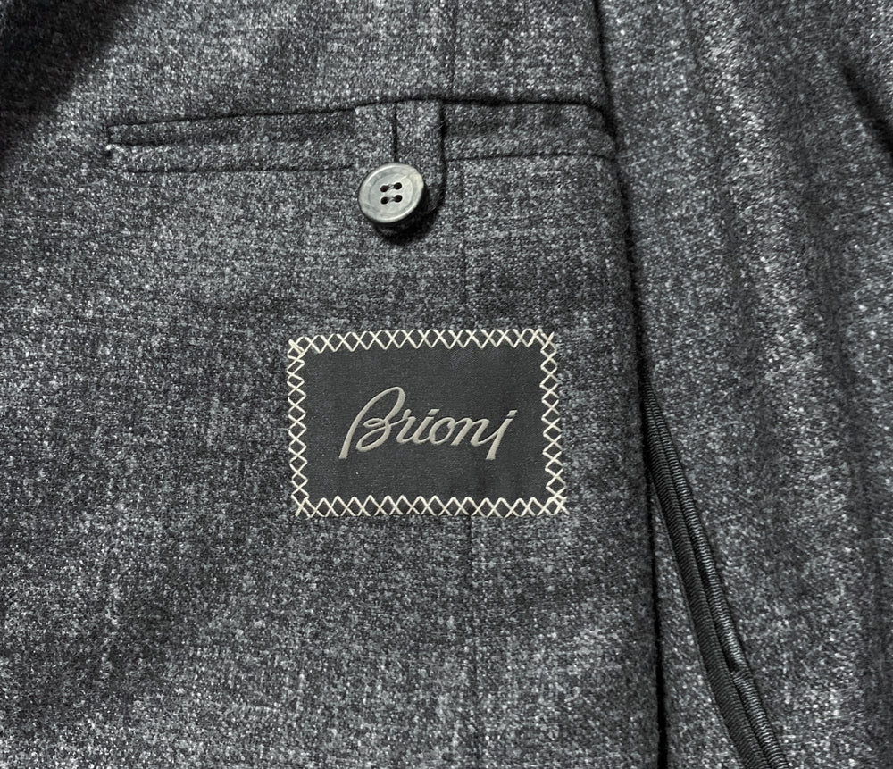 SALE☆Brioni Brioni Size 48 Blissful Comfort Sartoria Method Men's Jacket Charcoal Gray Made in Italy [l1211473161]