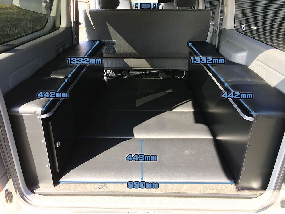 Box type bed kit for 200 series Hiace S-GL standard body (hiace-bed) Made to order product. Cash on delivery not available. Cancellation not possible. [l1207190280]