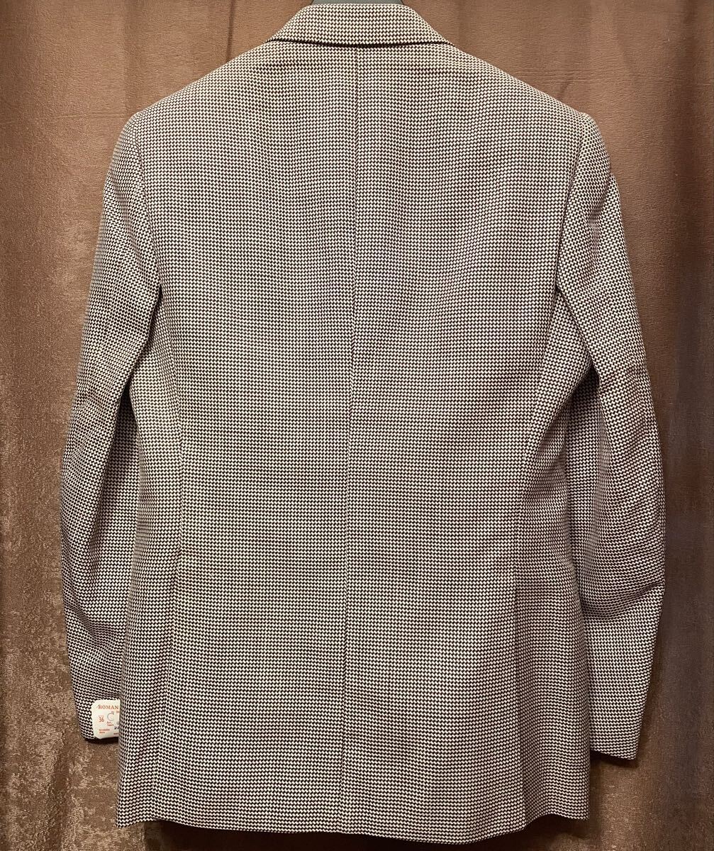 Brioni 46 Tailored Jacket Made in Italy Jacquard Weave Silk Brown Roman Style [k1211027445]