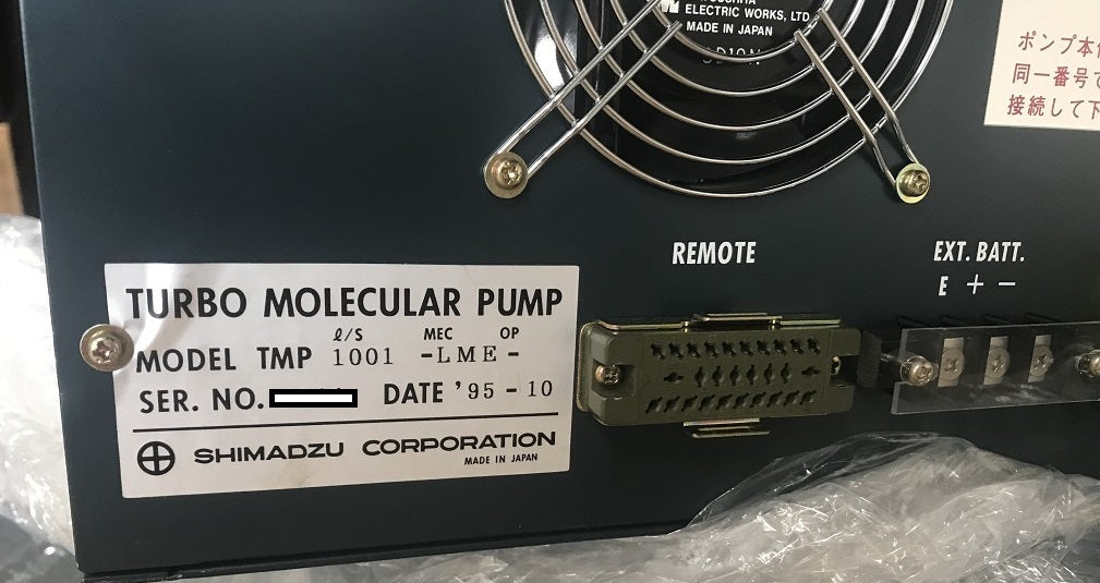 Shimadzu TMP-1001-LME Turbo Pump Controller [s1238657650]