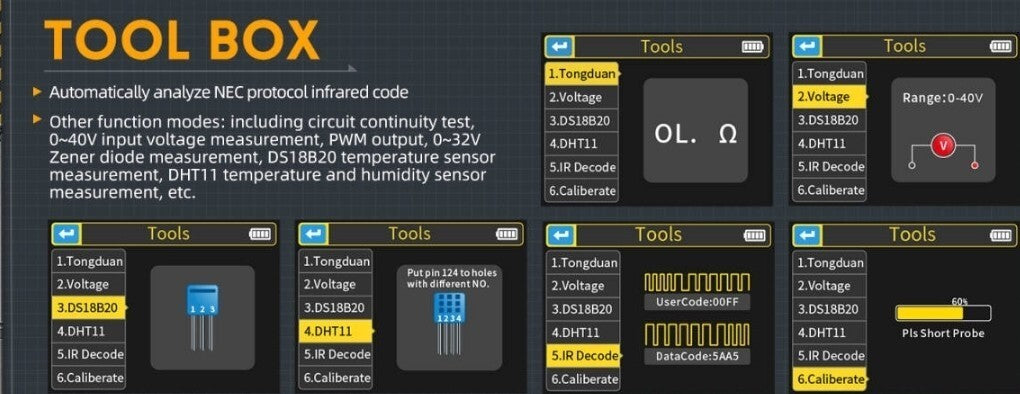 FNIRSI DSO-TC3 Multifunction Transistor Tester Oscilloscope [e1129187197]