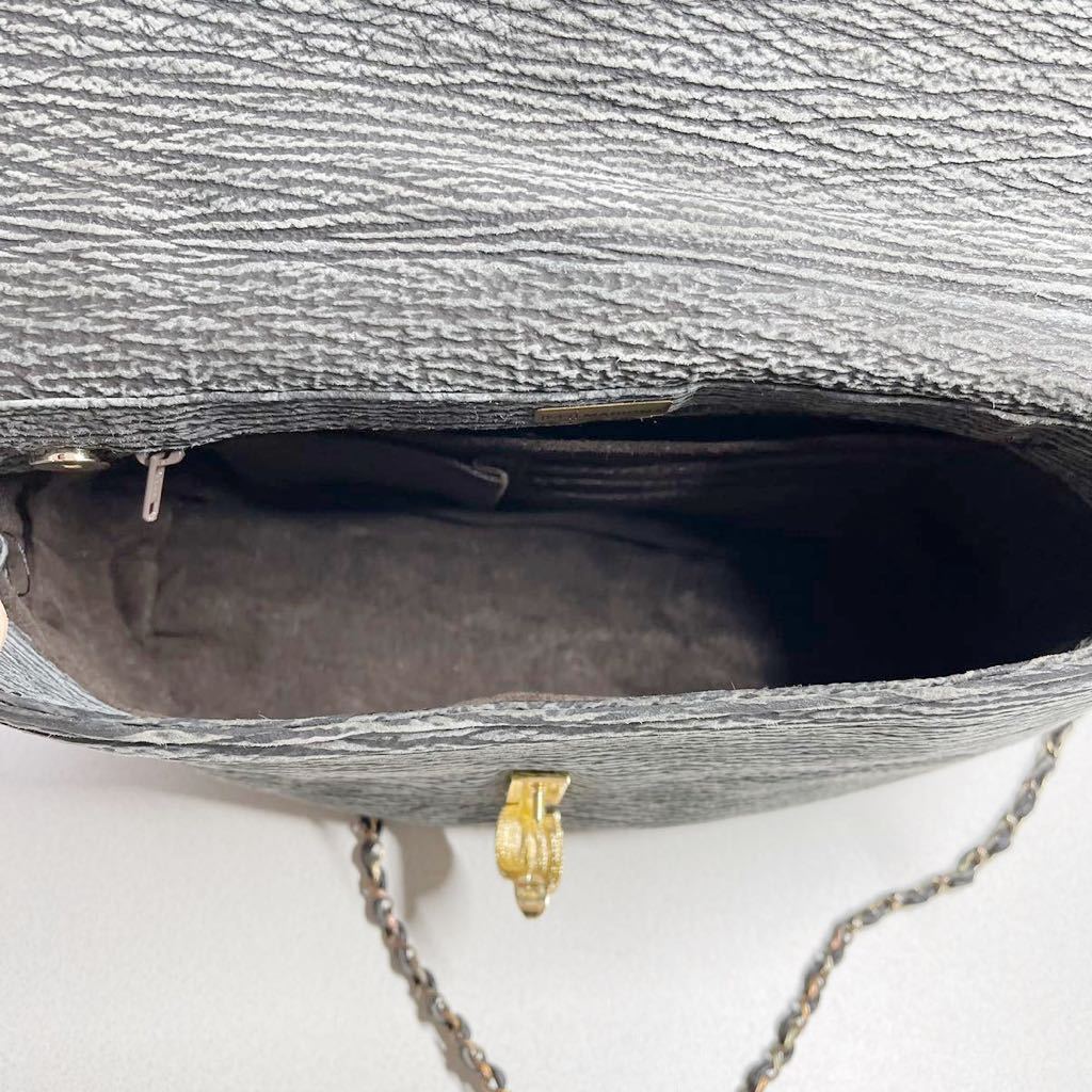 One of a kind top quality MARIONA chain bag shoulder bag gray new unused box included [g514767263]