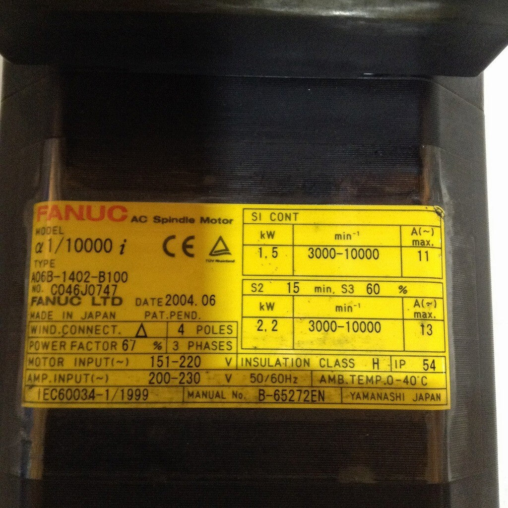 FANUC A06B-1402-B100 Servo Motor [q1146874561]