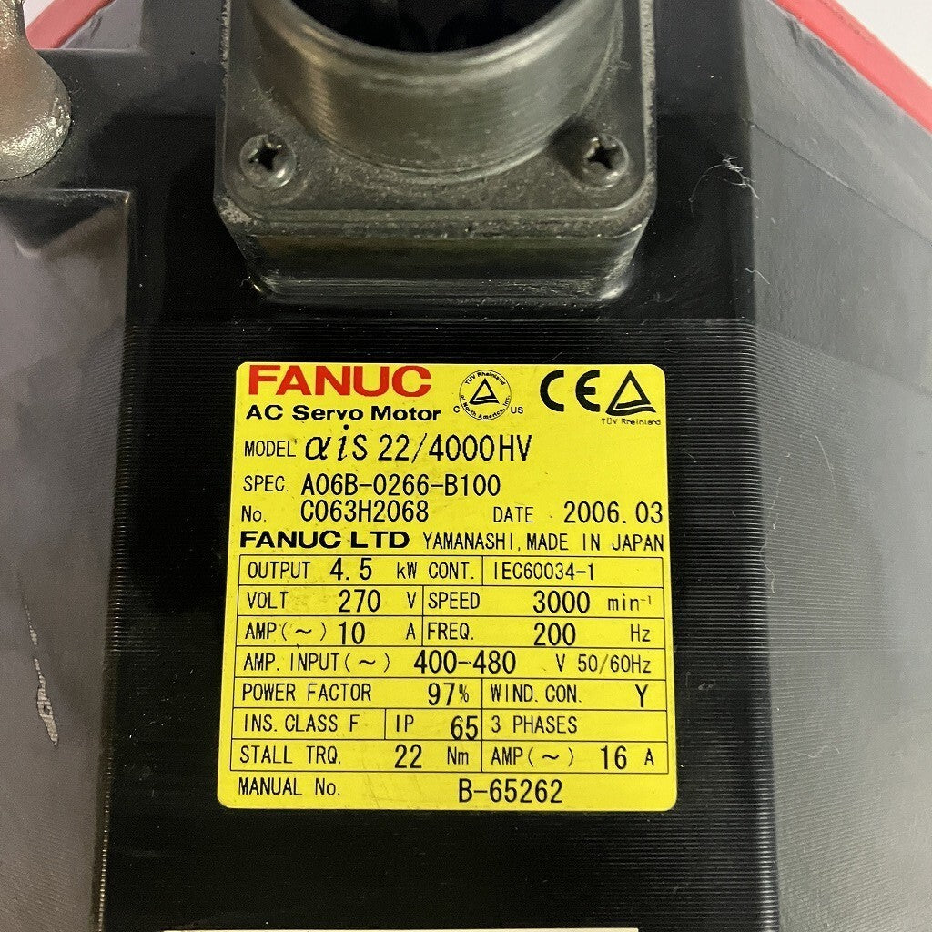 FANUC A06B-0266-B100 Servo Motor [h1147025580]