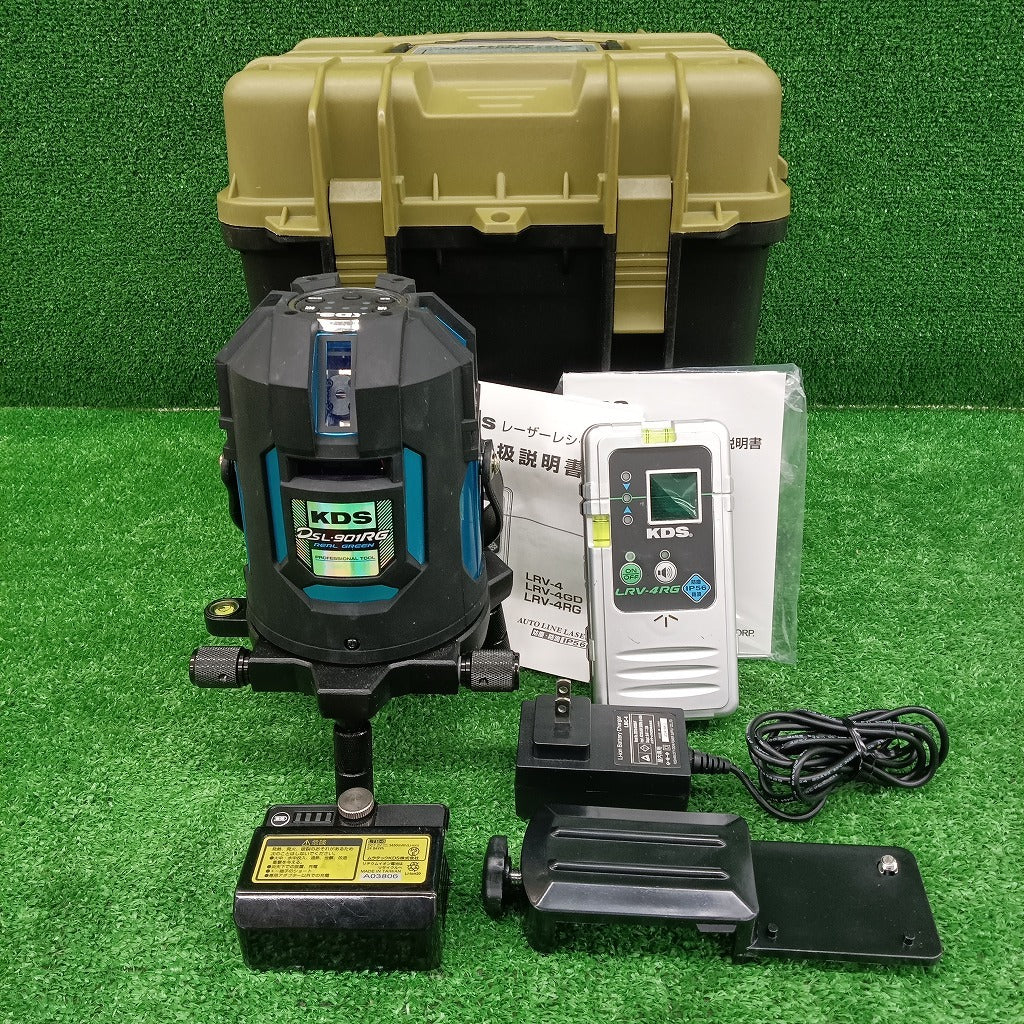 Muratec KDS DSL-901RG Green Laser Level with Receiver 4-Way Horizontal Vertical [m1241782227]