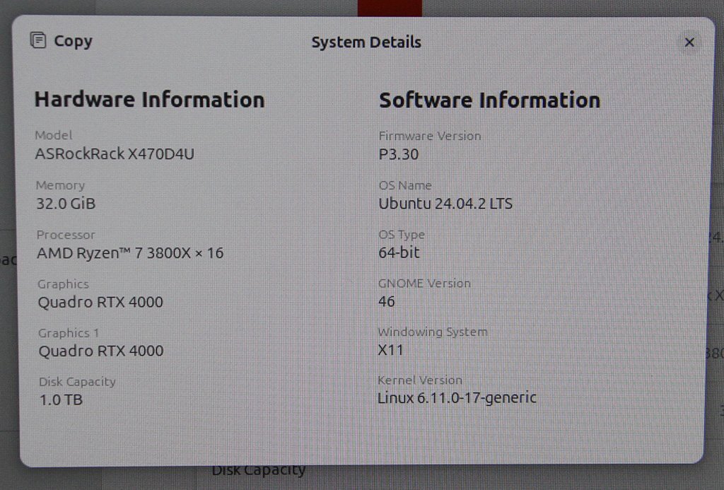 NVIDIA Quadro RTX4000 AMD Ryzen7 3800X Custom PC 32GB RAM 1TB SSD 850W Power Supply Thermaltake Case (for parts or not working) [k1241585864]