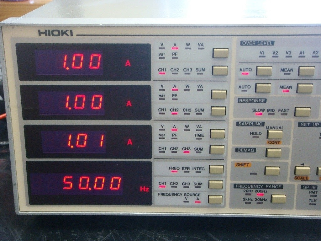 Hioki 3192 AC/DC Digital Power Meter 30.00V-600.0V 20Hz-20kHz 2 Units [s1048617687]