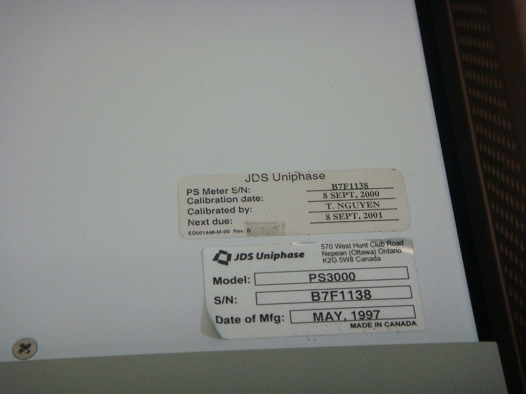 JDS FITEL PS3000 Polarization Dependent Loss Multimeter [q1048621660]