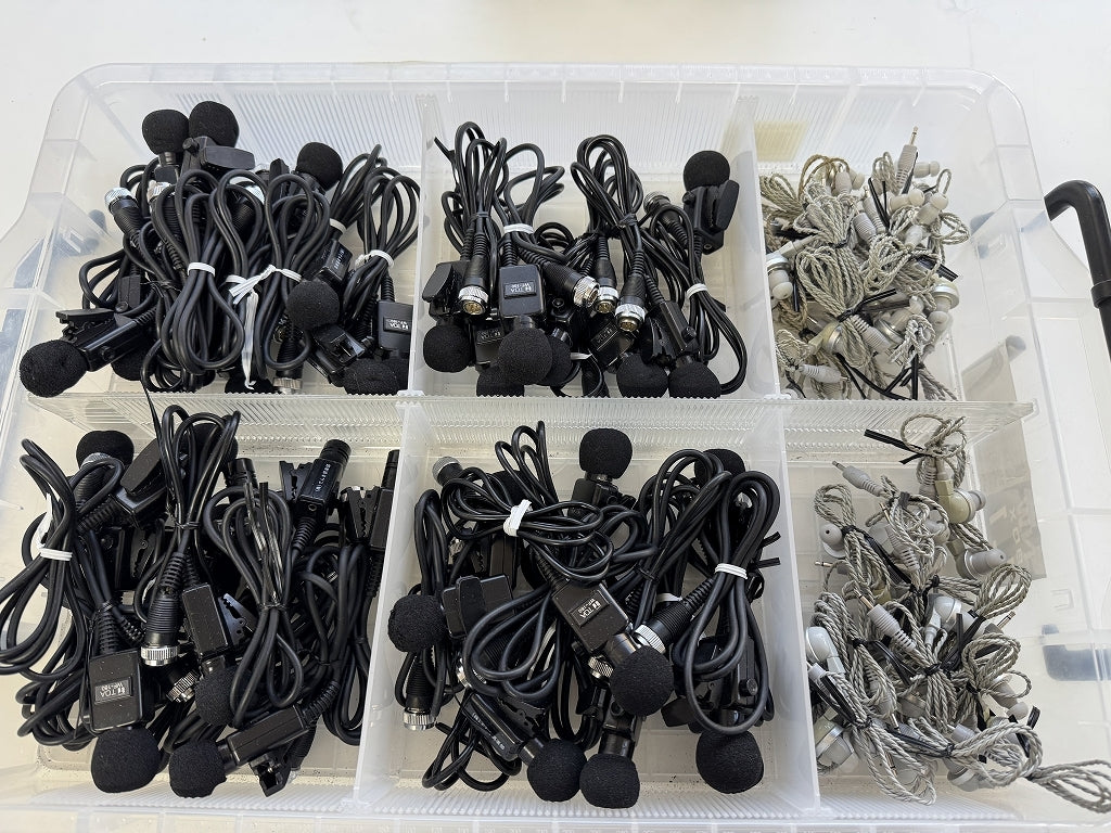 TOA WF-101 Intercom Set with WF-180 Earphone Microphone and 6 Chargers [q1161806686]