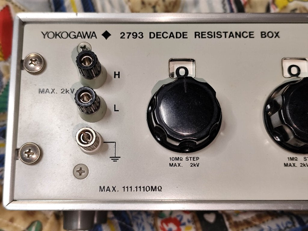 Yokogawa 2793-03 6-Dial Variable Resistor 0-111M ohm [q1169006381]