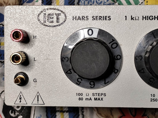 IET HARS-X-6-0.001 Variable Resistor 6-Dial 0.001Ω - 1111.11Ω [t1170008352]