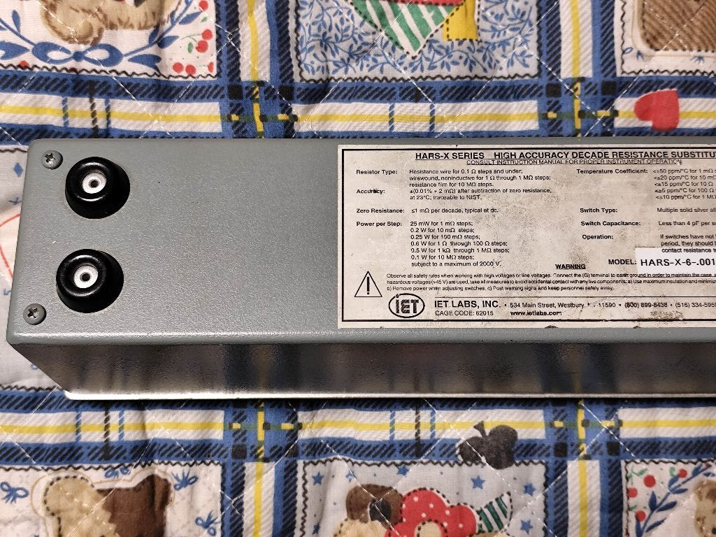 IET HARS-X-6-0.001 Variable Resistor 6-Dial 0.001Ω - 1111.11Ω [t1170008352]