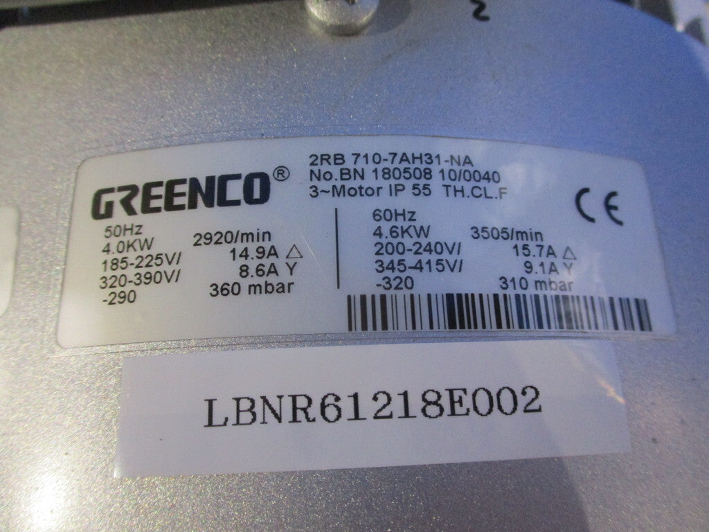 GREENGO 2RB 710-7AH31-NA Motor IP 55 50-60Hz Valve [o1173934314]