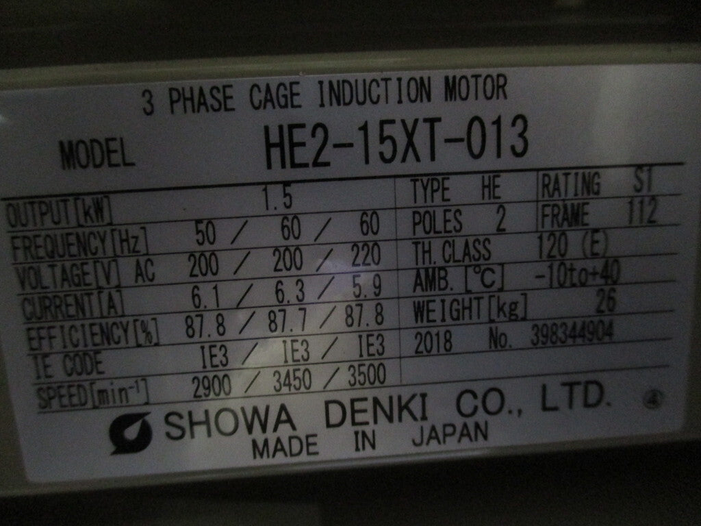 SHOWA AH-H15-L213 Electric Blower Low Noise 1.5KW [o1173934415]