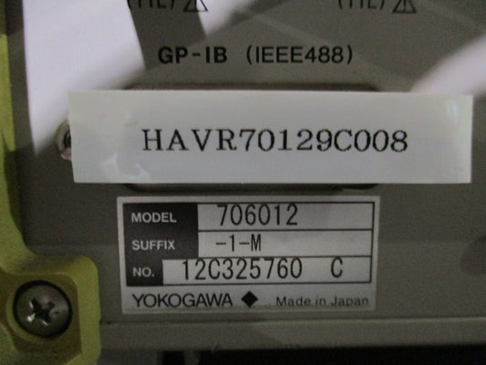 Yokogawa 706012-1-M Function Generator [m1174183829]
