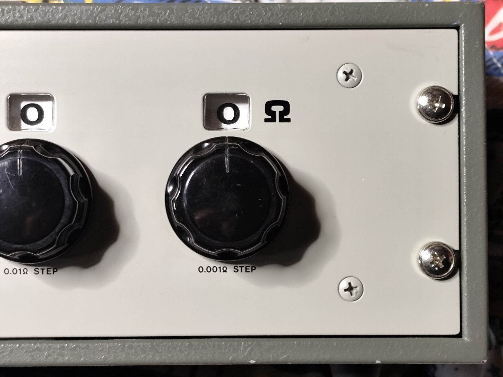 Yokogawa 279301 6-Dial Variable Resistor 0.001 ohm Step [q1176152338]