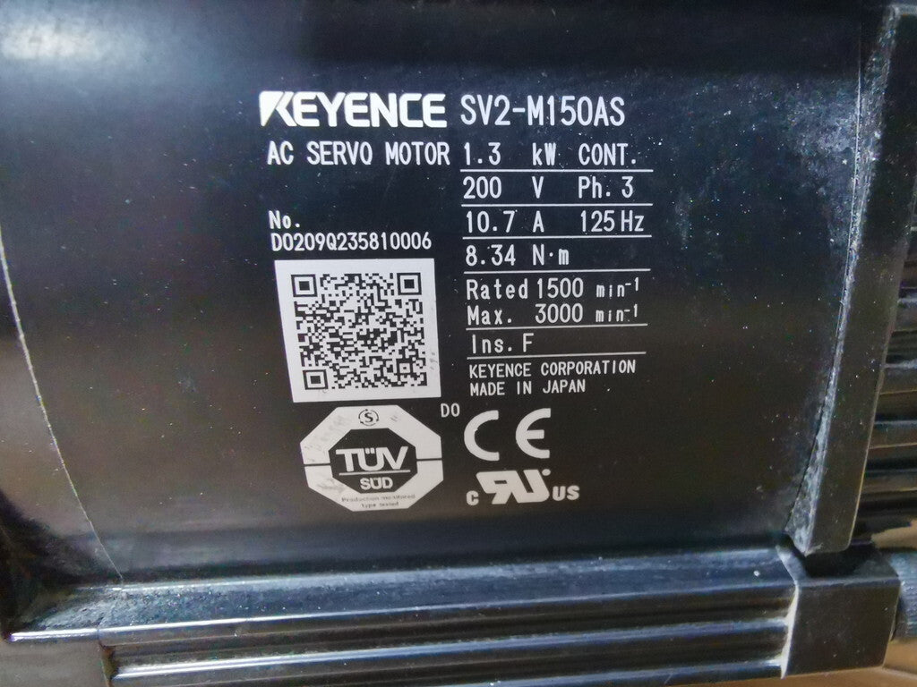 Keyence SV2-M150AS AC Servo Motor 1500W [j1177793561]