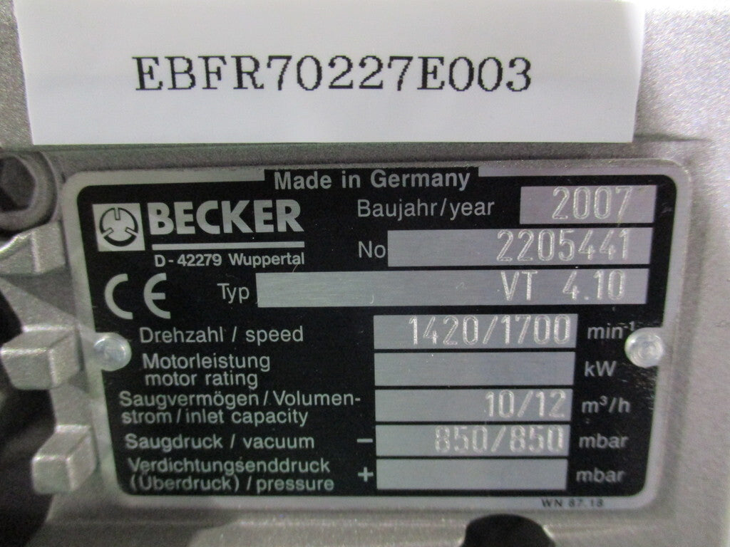 BECKER VT4.10 Motor 71L/4EHBWU [v1178344010]