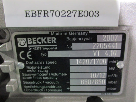 BECKER VT4.10 Motor 71L/4EHBWU [v1178344010]