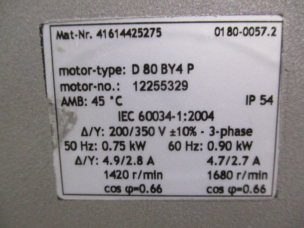 BECKER D-42279 Rotary Vane Vacuum Pump D 80 BY4 P [h1178348203]