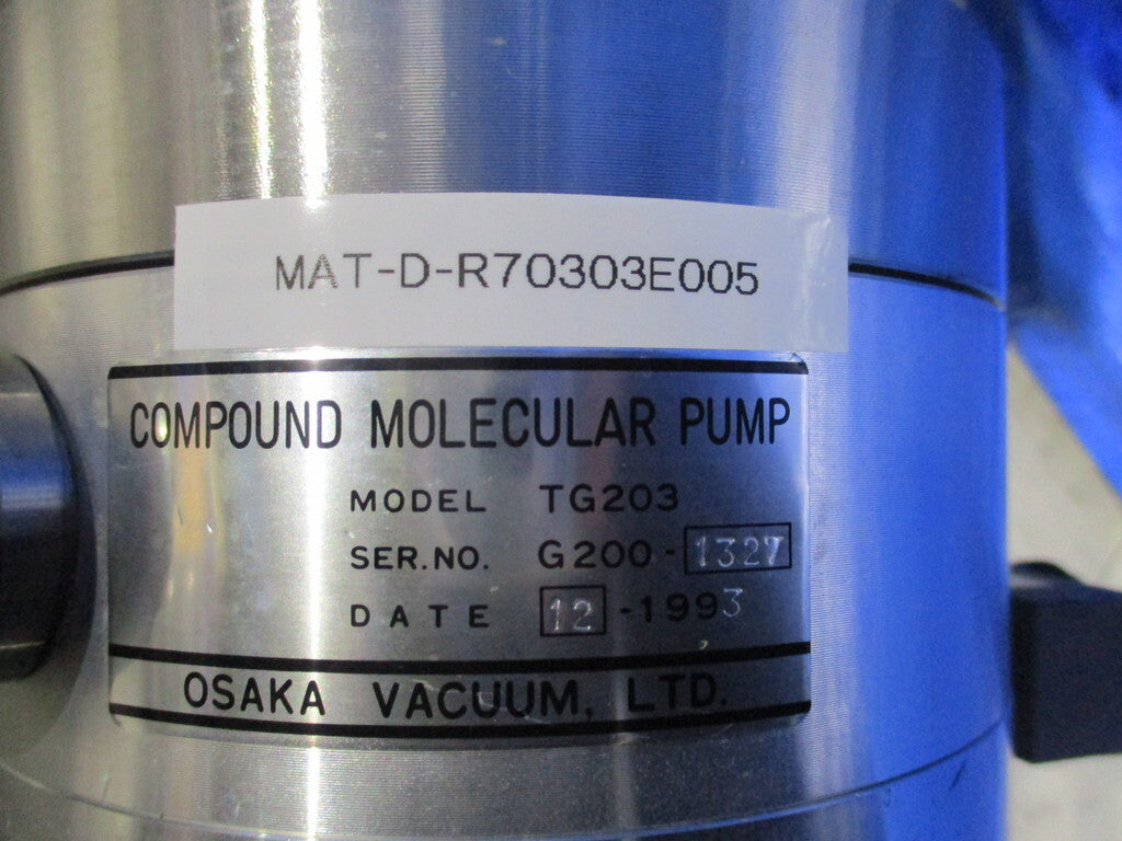 OSAKA TG203 TC200 Molecular Pump [j1178590712]