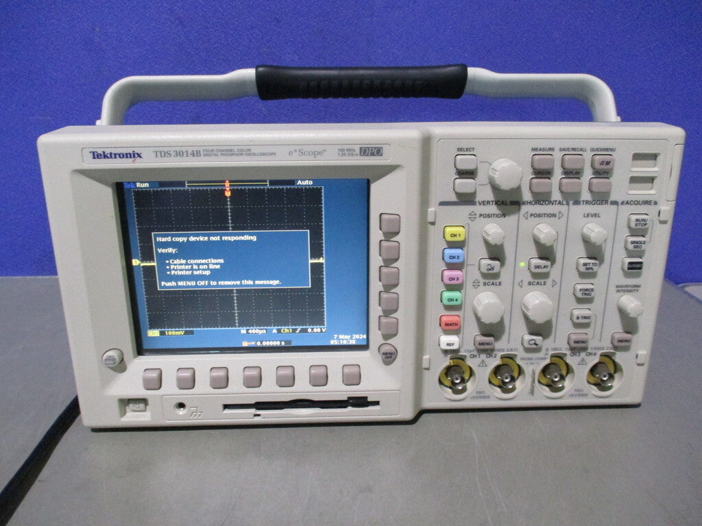 Tektronix TDS 3014B Digital Oscilloscope 100MHz 1.25 GS/s [k1192553919]