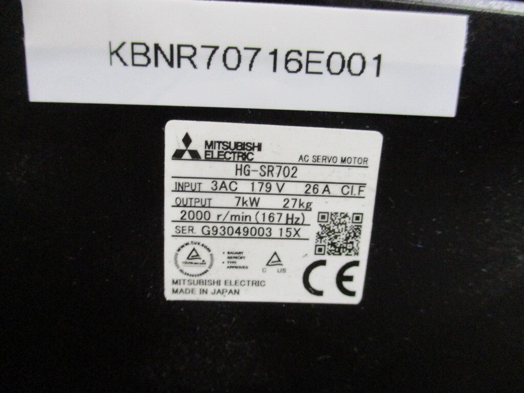 MITSUBISHI HG-SR702 Rotary Servo Motor 7KW [h1193898270]