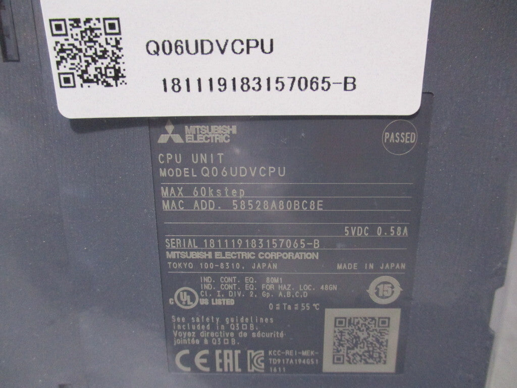 MITSUBISHI Q06UDVCPU Universal Model QCPU [l1196744172]