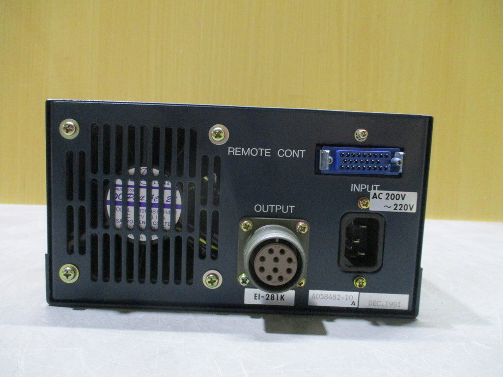 SHIMADZU EI-281 Turbo Molecular Pump Power Supply MAVR70725A002 [t1196745133]
