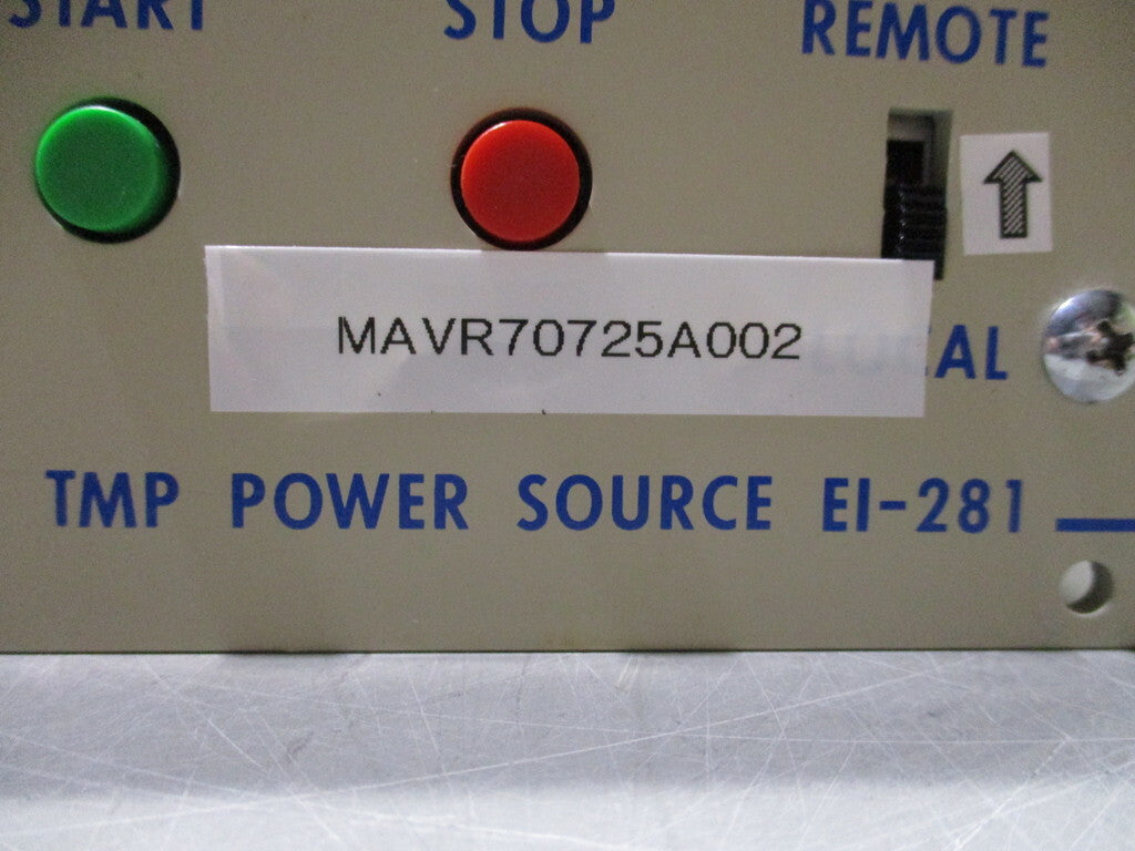 SHIMADZU EI-281 Power Supply for Turbo Molecular Pumps [t1196745133]