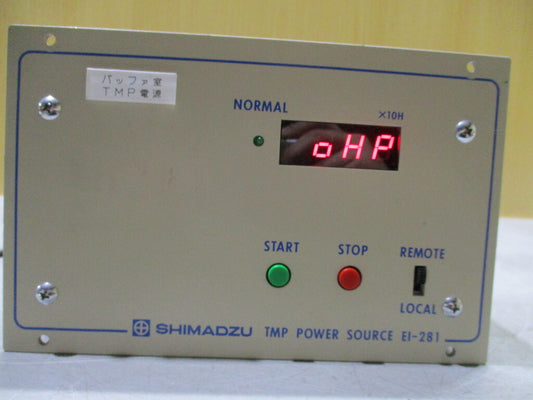 SHIMADZU EI-281 Power Supply for Turbo Molecular Pumps [u1196768457]