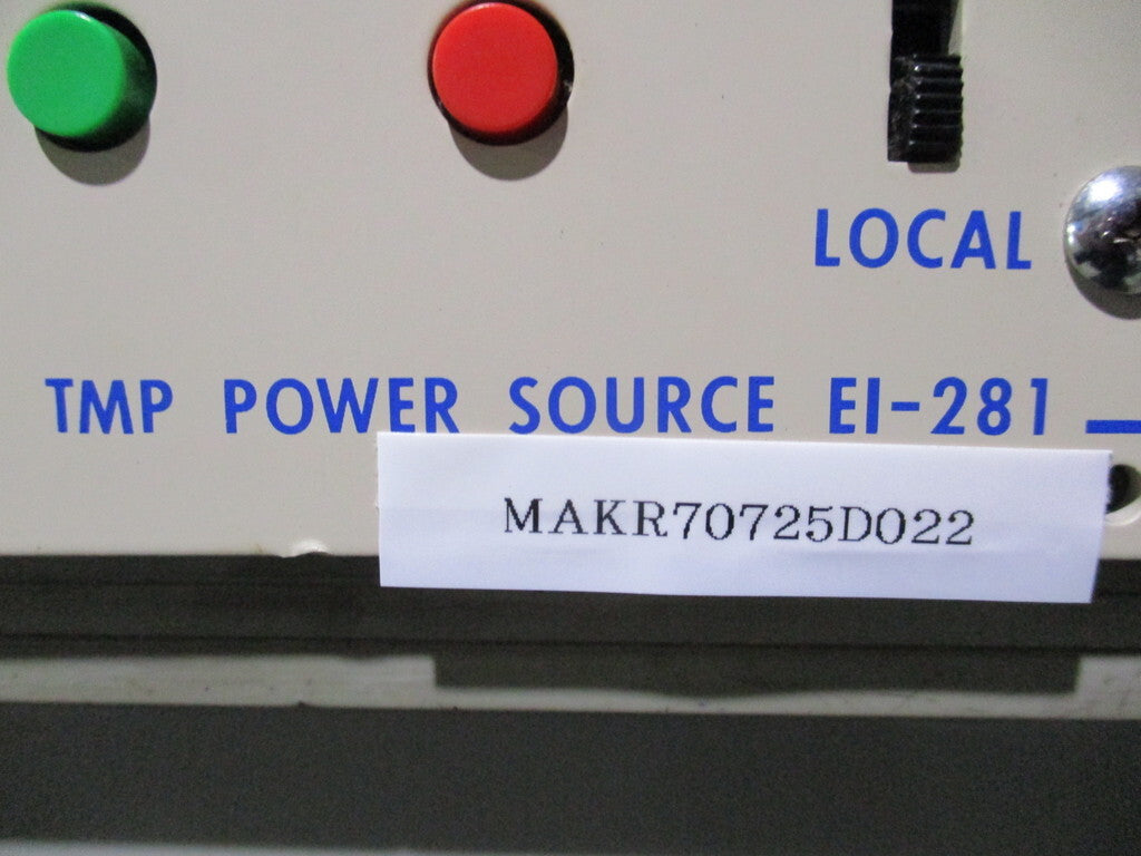 SHIMADZU EI-281 Turbo Molecular Pump Power Supply [q1196750590]
