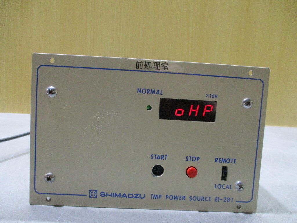 SHIMADZU EI-281 Turbo Molecular Pump Power Supply [g1196763051]