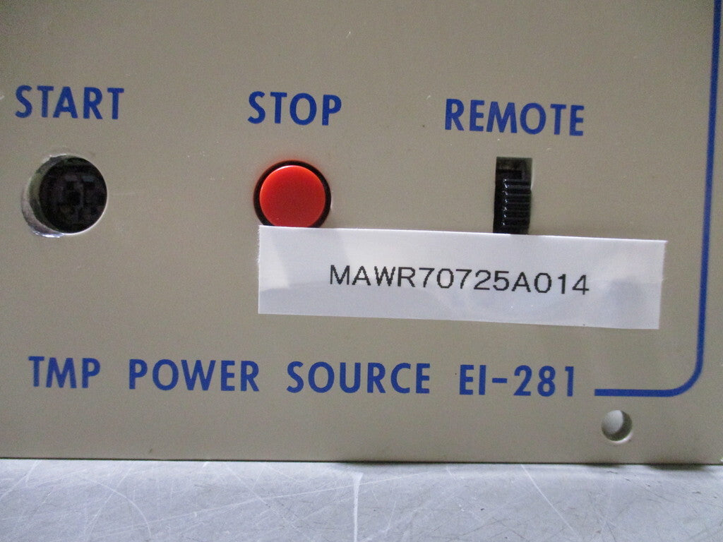 SHIMADZU EI-281 Power Supply for Turbo Molecular Pumps [g1196763051]