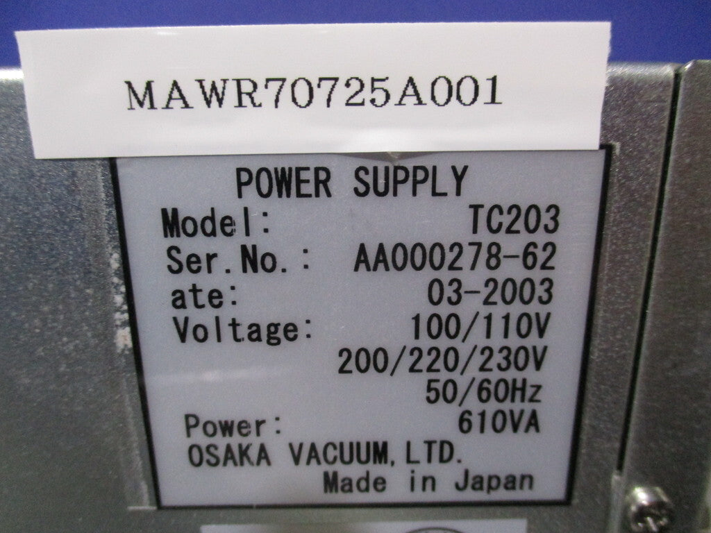 OSAKA TC203 POWER SUPPLY [h1196761497]