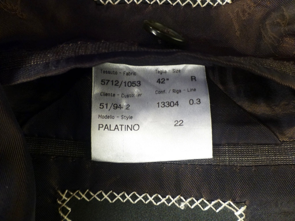 ◆Brioni suit 52R W88 Good condition Super150 Brown check PALATINO Brioni [t1197121729]