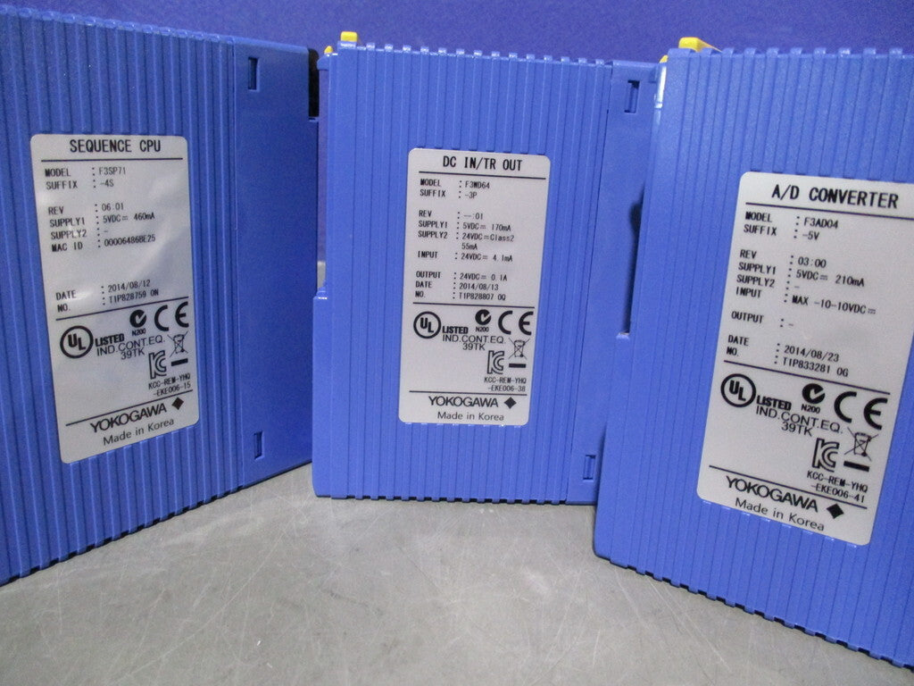 YOKOGAWA F3PU20-0S F3SP71-4S F3WD64-3P F3AD04-5V F3DA04-6R F3CU04-1S F3NC32-0N F3LC11-1F F3BU13-0N Product [g1198123323]