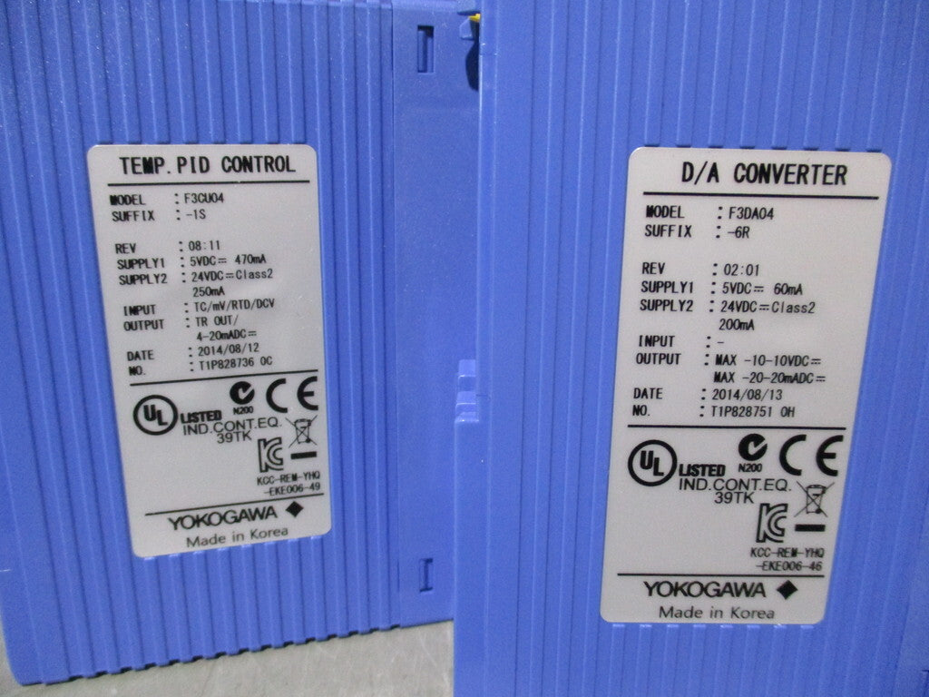 YOKOGAWA F3PU20-0S F3SP71-4S F3WD64-3P F3AD04-5V F3DA04-6R F3CU04-1S F3NC32-0N F3LC11-1F F3BU13-0N Product [g1198123323]