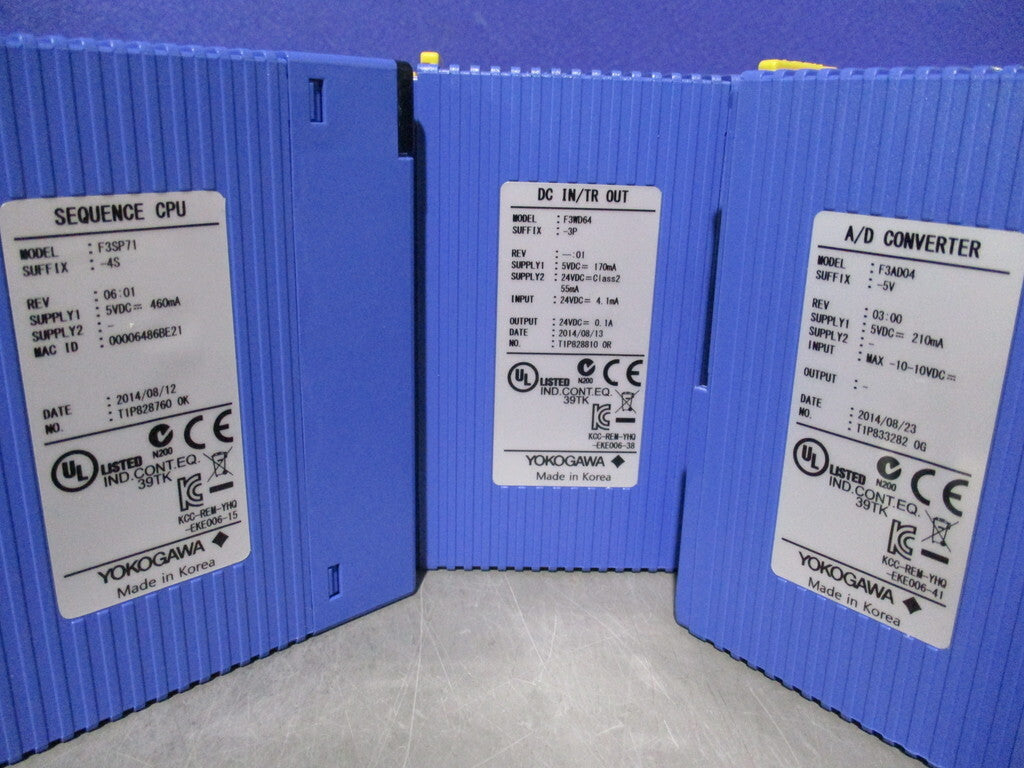 YOKOGAWA F3PU20-0S/F3SP71-4S/F3WD64-3P/F3AD04-5V/F3DA04-6R/F3CU04-1S*2/F3NC32-0N/F3LC11-1F/F3BU13-0N Product [p1198123958]