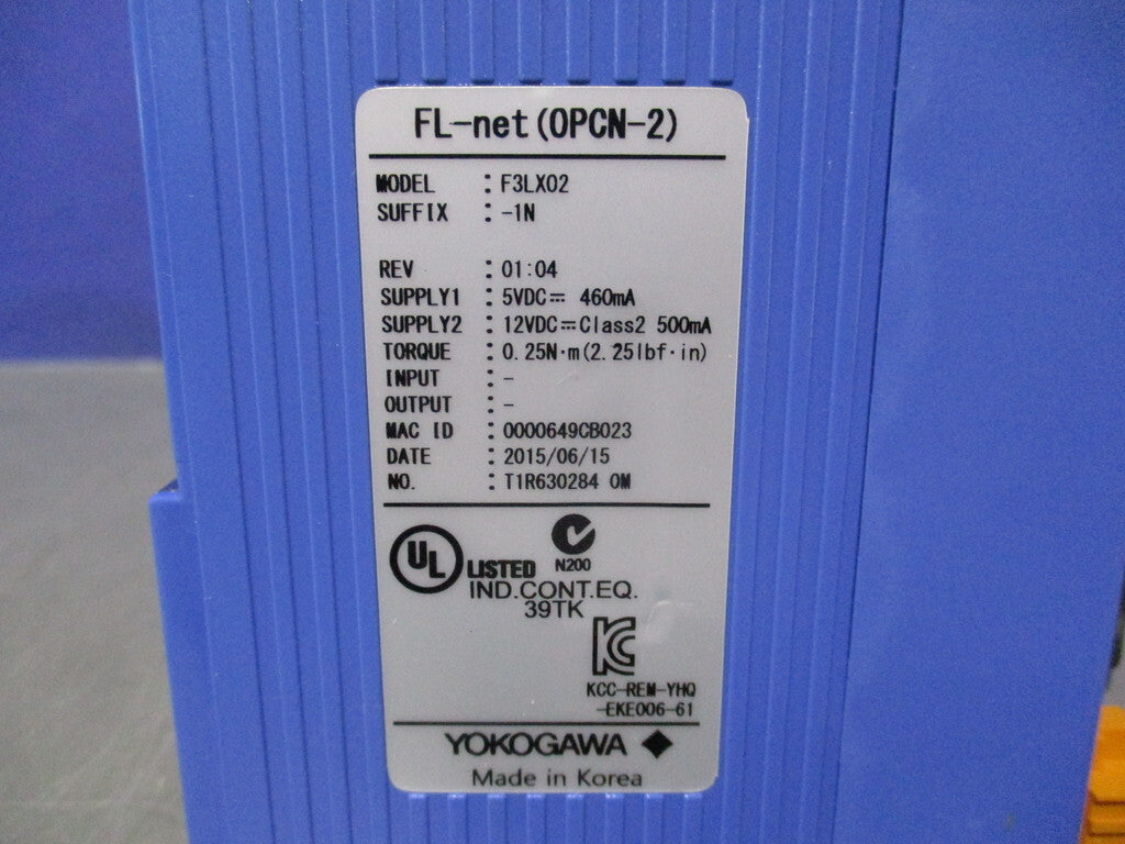 YOKOGAWA F3PU10-0S Product Category [w1198106848]