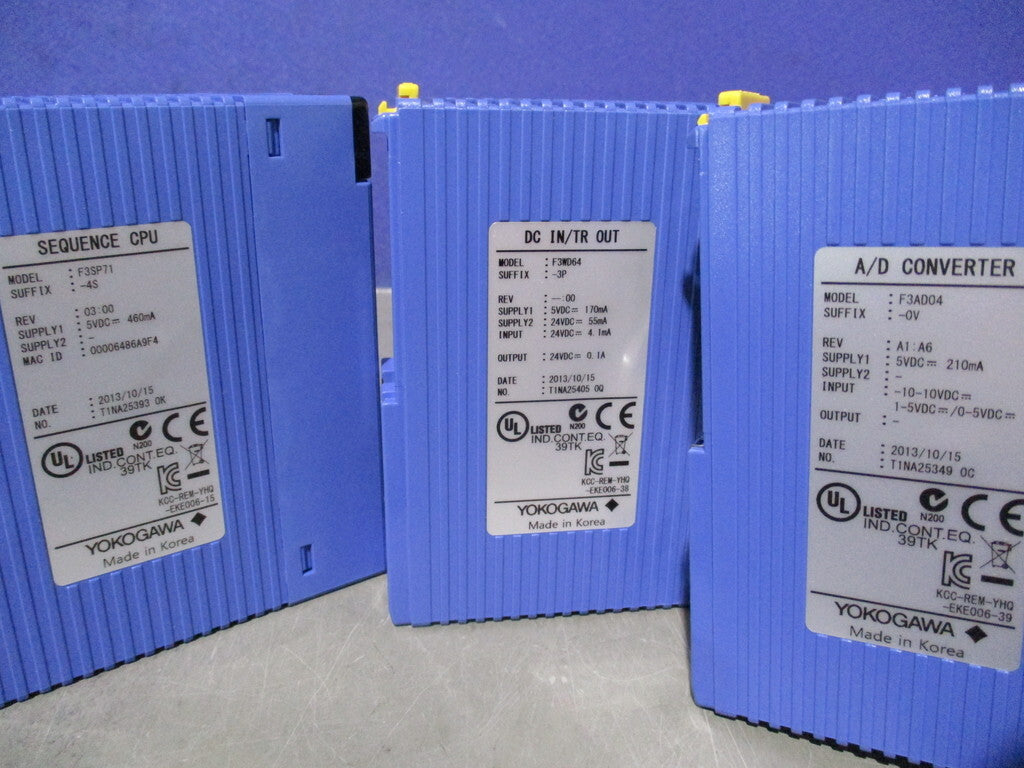 Yokogawa F3PU20-0S/F3SP71-4S/F3WD64-3P/F3AD04-5V/F3DA04-6R/F3CU04-1S*2/F3NC32-0N/F3LC11-1F/F3BU13-0N Product [u1198127140]